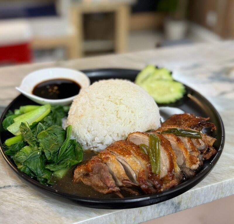 Duck over rice