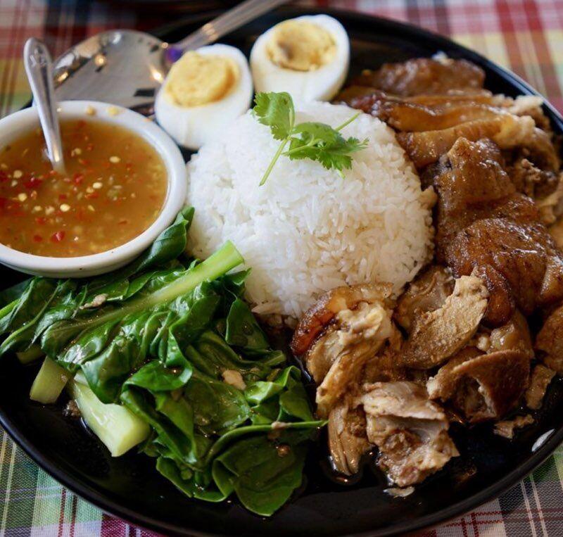 Pork Leg Stew over rice
